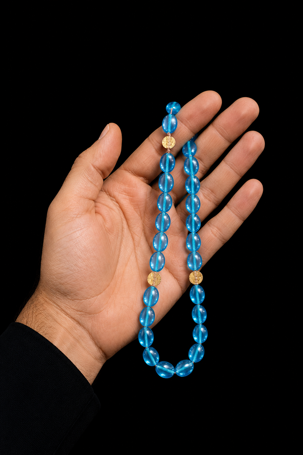 تسبیح عقیق آبی